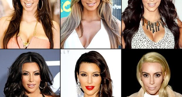 kim kardashian evolving looks