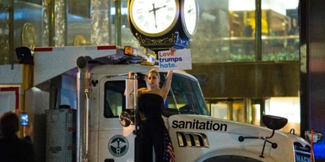 lady gaga love hate trump